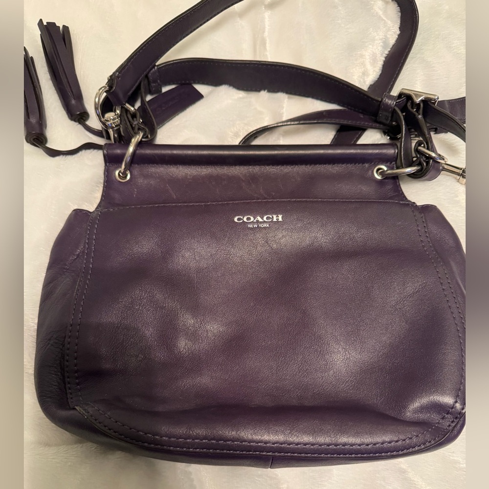 Vintage Coach Purple Women's Bag - Picture 7 of 11